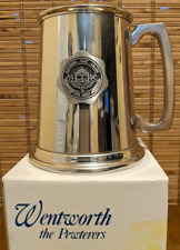 WENTWORTH THE PEWTERERS GLASSBORO STATE COLLEGE PEWTER TANKARD STEIN NEW IN BOX picture
