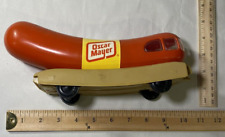 1990 Vintage Oscar Mayer Weiner Mobile Bank Piggy Coin Rolling Clean - NICE picture