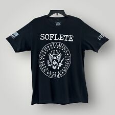 SOFLETE T-Shirt Size L Nutrition Strength Training Special Ops Logo Morale Black picture