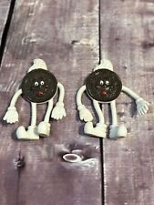 2 Pre-Owned Vintage Nabisco Bendable Oreo Cookie Men Promotional Premium Toy picture