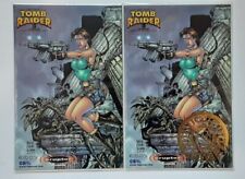 Tomb Raider: The Series #3 Set Monster Mart Var.NM Signed Park, Cha (2000) ERROR picture