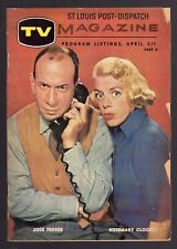 1959 ST LOUIS POST DISPATCH TV GUIDE JOSE FERRER & ROSEMARY CLOONEY picture