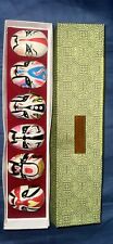 Chinese Miniature 6 Hand Painted Opera Masks Mask In Box Asian Art Face picture