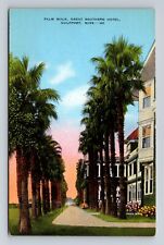 Gulfport MS-Mississippi, Palm Walk, Great Southern Hotel, Vintage Postcard picture