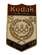 Kodak Official Sponsor US Olympic Team Pin (no back) Button VTG 1984  picture