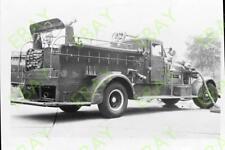 35mm B&W Photo Negative: FDNY AHRENS FOX ENGINE fire apparatus #2 picture