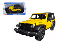 2014 Jeep Wrangler Willys Yellow 1/18 Diecast Model Car by Maisto picture