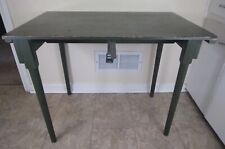 Vintage Military Field Table Wood Folding Legs picture