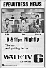 1979 Knoxville Tennessee WATE Tv News Ad~Margie Ison~Sam Brown~Mike Thurmond~Ch6 picture