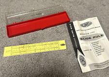 Vintage Acumath No 44P Slide Rule Mannheim Type, W/ Case, and Instruction Manual picture