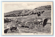 c1940s The Valley of Tombs of Jehoshaphat Jerusalem Israel Unposted Postcard picture