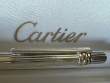 Cartier Pen Sphere Trinity Plated Silver With Three Rings Of Colours Gold picture