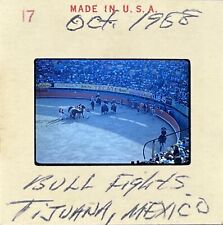1958 Vintage 35mm Film Slide Bullfighter Tijuana Mexico Bull Fight 1950s MCM picture