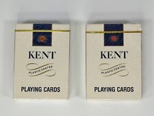 Set Of 2 Vintage Kent Cigarette Playing Cards 1988 UNUSED - SEALED picture