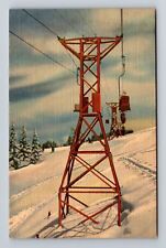 Aspen CO-Colorado, Skiing Chair Lift, Antique, Vintage Postcard picture