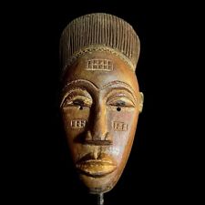 African Tribal Wood masks Face Mask Vintage Hand Carved Art Face Mask Guro-9645 picture