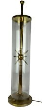 VTG MID CENTURY LAUREL LAMP SPUTNIK GLASS BRASS 32” TALL  ATOMIC SPIKE RARE picture