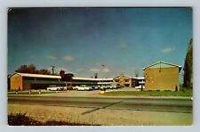 Fort Wayne IN, Four Winds Motel Classic Cars Antique Vintage Indiana Postcard picture