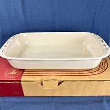 Longaberger Pottery Woven Traditions Classic Blue 9x13 Baking Dish 3 Quart - New picture