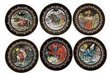 Set of 6 Villeroy & Boch Russian Fairy Tales Plates HEINRICH 1980-1983 8 1/2
