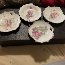 Vintage Japanese Porcelain Side Plates Set Of 4 picture