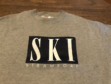 Vintage Ski Steamboat Colorado Large Gray Sweatshirt picture