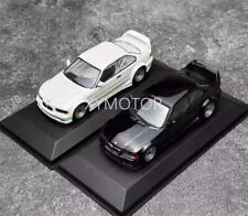 MINICHAMPS 1/18 BMW M3 E36 GTR 1993 Metal Diecast Model Car White / Black picture