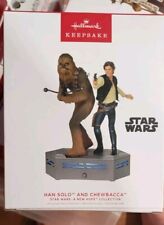 2022 Hallmark Star Wars Storyteller Han Solo and Chewbacca A New Hope Ornament  picture
