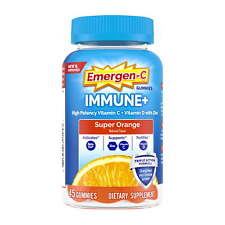 Immune+ Triple Action Immune Support Gummies,1000Mg Vitamin C Orange - 45 Count picture