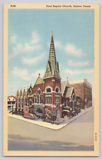 Postcard First Baptist Church, Dallas, Texas picture