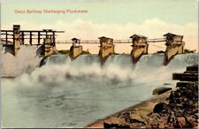 Gatun Dam & Spillway Discharging Water Panama Vintage Postcard B16 picture