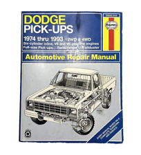 HAYNES MANUAL 30040 (912) DODGE PICK-UPS 1974-93 AUTOMOTIVE REPAIR MANUAL picture