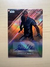 2018 Topps Star Wars Finest Sam Witwer- Darth Maul  auto card  /25 picture