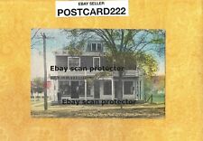 CT Simsbury 1915 ? antique postcard DRUG STORE LATHROP POST OFFICE BLOCK picture