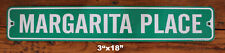 Metal Street Sign Margarita Place Parrot Head Garage Tiki Bar Decor 3