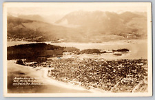 RPPC Postcard~ Aerial View~ North Shore Stanley Park~ Vancouver, BC, Canada picture