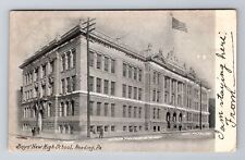 Reading PA-Pennsylvania, Boys New High School, Antique Vintage c1906 Postcard picture