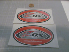 X2 RED ZOX Sticker / Decal ORIGINAL RACING OLD STOCK picture