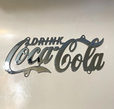 Vintage Drink Coca Cola metal license plate Sign picture
