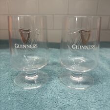 Guinness Half Embossed Stem Glass Pair picture