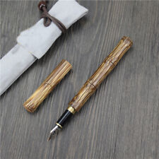 HERO Handmade Natural Bamboo Fountain Pen, High-end Signature Gift Pen and Pouch picture