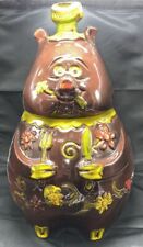 Vintage Pacific Stoneware 1968 Flower The Pig Cookie Jar Great Colors picture