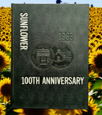 Kansas State Teachers College 1963 Sunflower Yearbook Emporia 100th Anniversary picture