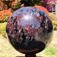 15.11LB Natural Beautiful Fireworks ball Quartz Crystal Sphere Healing 1035 picture