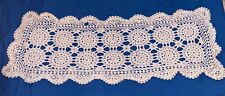 doilie doily vintage dainty 32x12 rectangle cotton in rectangle runner offwhite picture
