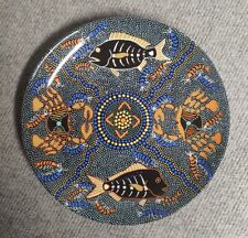 1994 Authentic Australian Aboriginal Art Dish Tobwabba Worimi Westminster China picture
