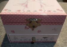 Pre-owned Monsoon London Kids Ballerina Musical Jewelry box Pink picture