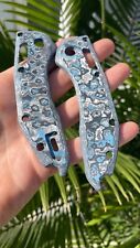 BladeBarnCustoms Frost FatCarbon Scales FOR Microtech-Stitch-Ram-Lok *VIDEO* picture