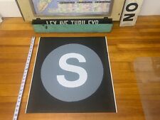 22X23 NY NYC SUBWAY ROLL SIGN S SHUTTLE SPECIAL GRAND CENTRAL TIMES SQUARE 42 ST picture