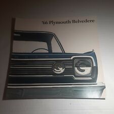 Original 1966 Plymouth Belvedere Sales Brochure Catalog fc4 picture